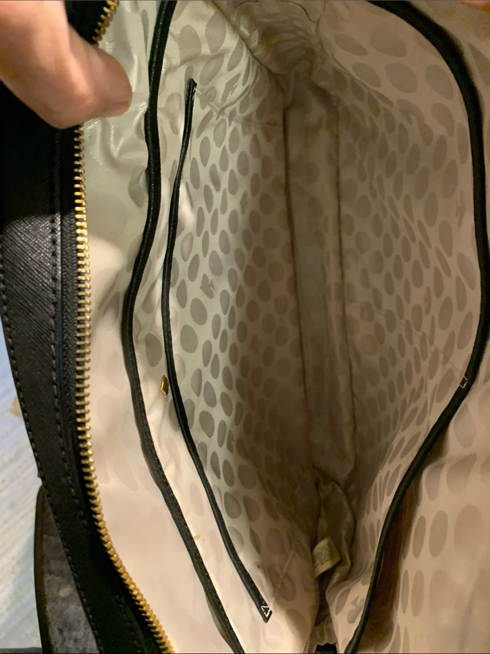 Like New Kate Spade Saffiano 13” Black Leather Laptop Bag with Shoulder Strap